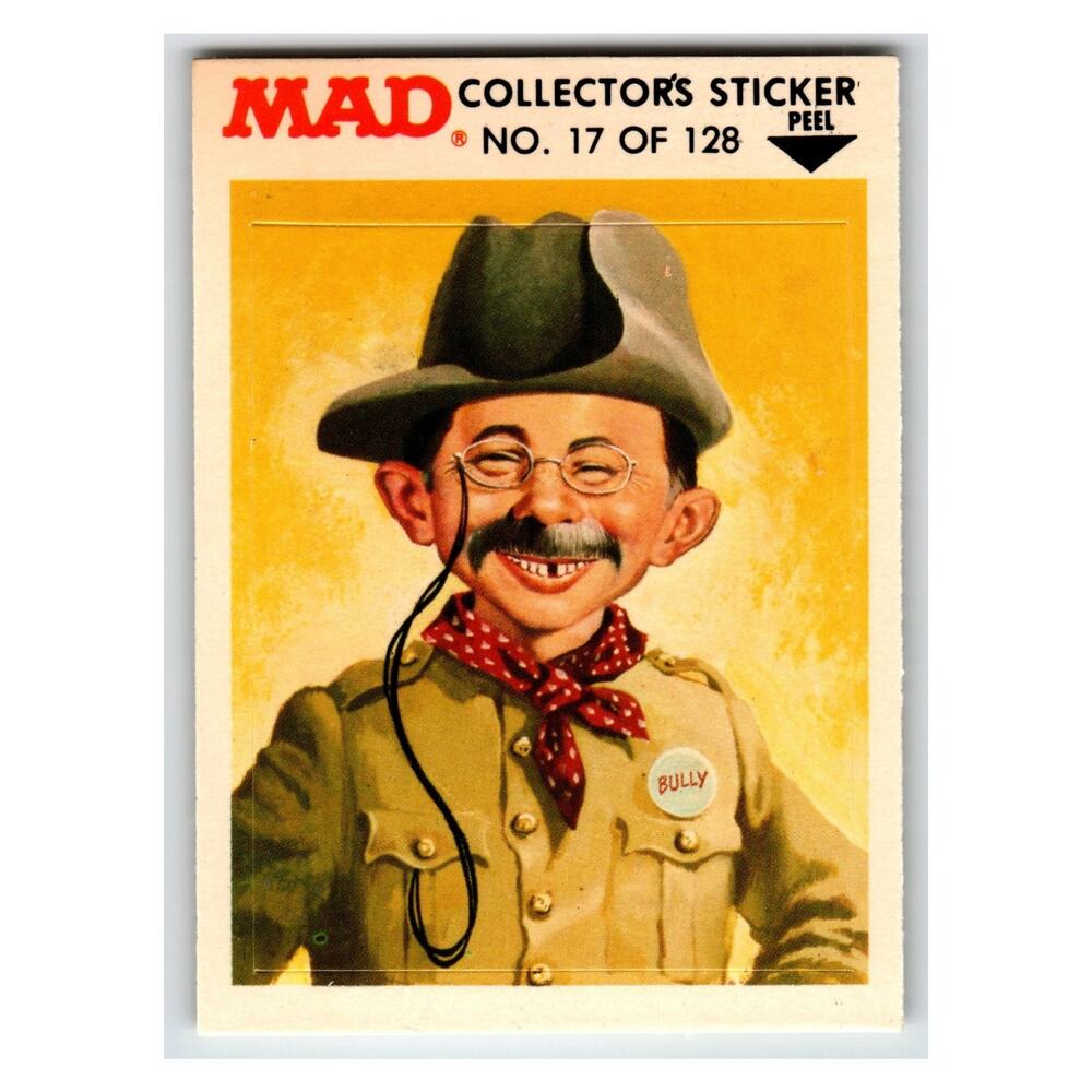 MAD Bully 1983 Collector's Sticker Fleer No. 17 of 128
